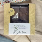 Boîte kraft de biscuits au chocolat et écorces d'orange